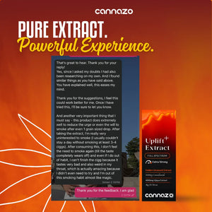 Cannazo-Uplift Plus: Strong Full-Spectrum Extract for Chronic Pain, De-Addiction and Insomnia
