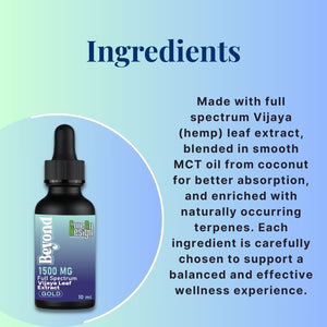 Cure By Design Beyond Cannabis OIL | a high-strength 1:4 CBD:THC tincture