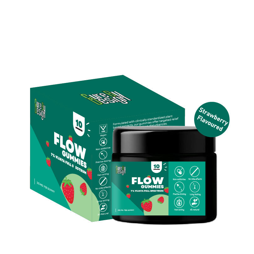 Cure by Design- Flow CBD Gummies – Full-Spectrum Relief and Therapeutic Support 3150mg (7%)