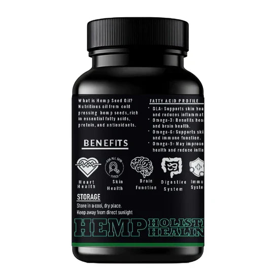 Cure By Design – Hemp Seed Oil Softgel Capsules (500mg)  Nourish from Within | Balance, Vitality & Wellness