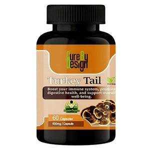 Cure by Design – Turkey Tail Capsules  Naturally Support Immunity | Reduce Inflammation | Enhance Vitality