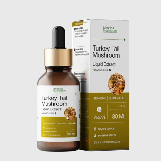 Miracles Mushroom - Turkey Tail Mushroom Liquid Extract - 30ml
